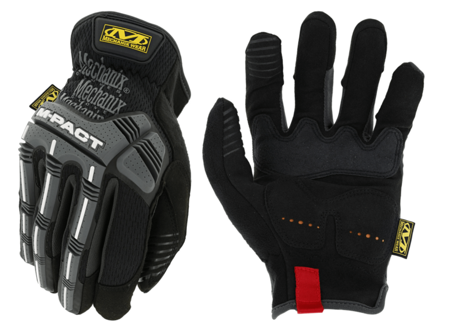 Mechanix M-Pact Open Cuff γάντια εργασίας, μαύρο/γκρι