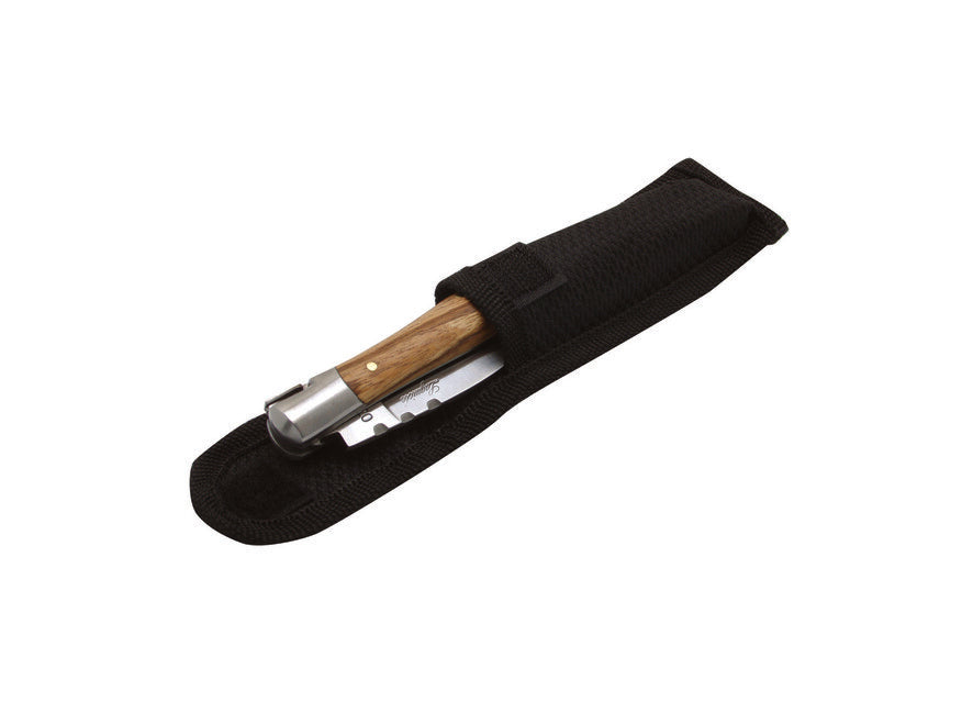 Laguiole DUB042 Τσέπης Μαχαίρι με Τιρμπουσόν, Λάμα 12cm, Χάλυβας 420, Λαβή Ξύλο Zebrawood