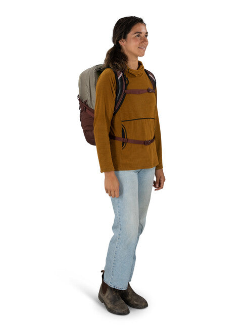 OSPREY Quasar 28 σακίδιο πλάτης αστικό, sawdust tan/raisin red