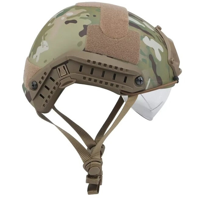 DRAGOWA Tactical Fast MH κράνος takτικό με γυαλιά Charger, FG (χωρίς πιστοποίηση)