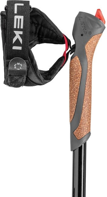 LEKI Spin Ράβδοι Nordic Walking, μαύρο-ασημί γκρι-λευκό, 100 - 130 cm