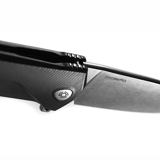 Lionsteel KUR Μαχαίρι Τσέπης με Λάμα Sleipner BK, Πολύ Ανθεκτικό, Μαύρο