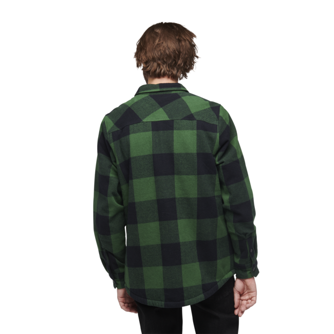 Black Diamond Project Lined Flannel φανελένιο πουκάμισο ανδρικό, palm green-black plaid