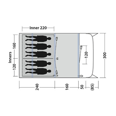 Outwell Sunhill 5 Air σκηνή για 5 άτομα