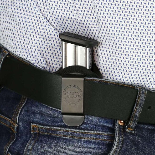 Falco F800 Νάιλον Θήκη Ζώνης για Περιοδικό Glock 17 με Κλιπ και Βίδα Συγκράτησης, Μαύρο, Αριστερό