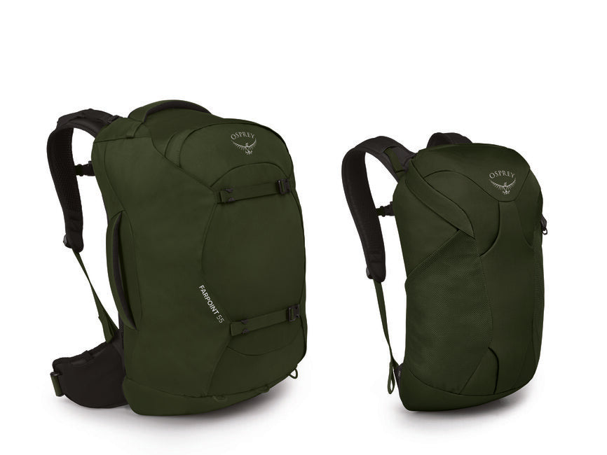 OSPREY FARPOINT 55 σακίδιο πλάτης ταξιδίου, gopher green