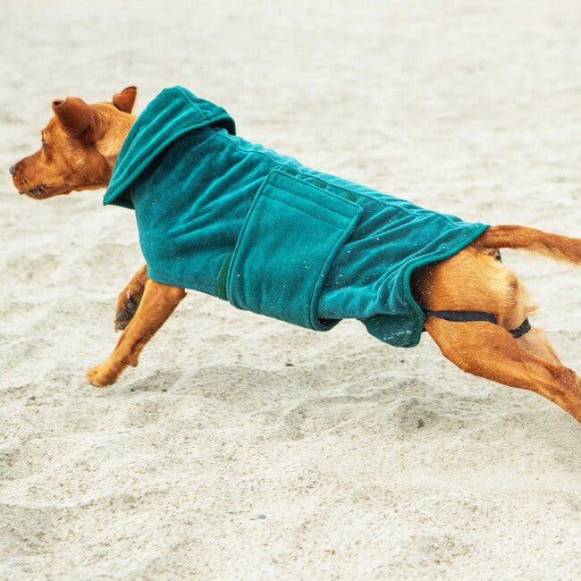 Mountain Paws Dog Robes Μπουρνούζι για Σκύλους Μεγάλο, Πράσινο