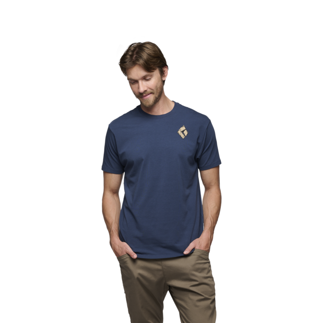 Black Diamond Mono Pocket Κοντομάνικο Μπλουζάκι ανδρικό, indigo
