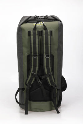 BasicNature Αδιάβροχος Σάκος 35 L, γκρι-πράσινο