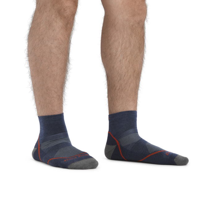 Darn Tough Light Hiker 1/4 Κάλτσες Ελαφρές με Μαξιλάρι, Denim