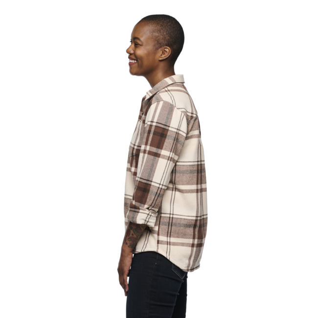 Black Diamond Project Flannel Φανελένιο Πουκάμισο γυναικείο, chalk pink-walnut plaid