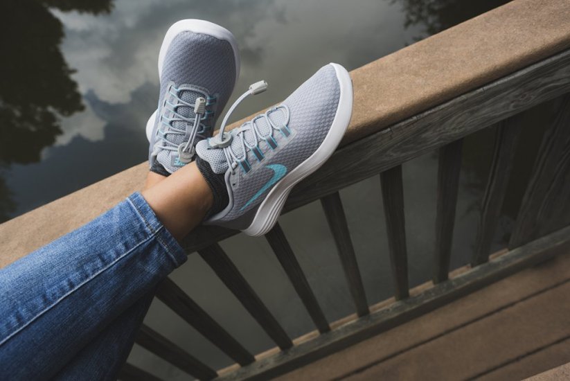 Lock Laces Κορδόνια Παπουτσιών, ανοιχτό γκρι