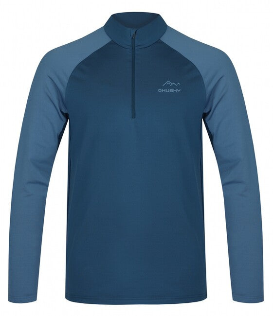 HUSKY Tromi Zip θερμικό μπλουζάκι ανδρικό με φερμουάρ M, μπλε