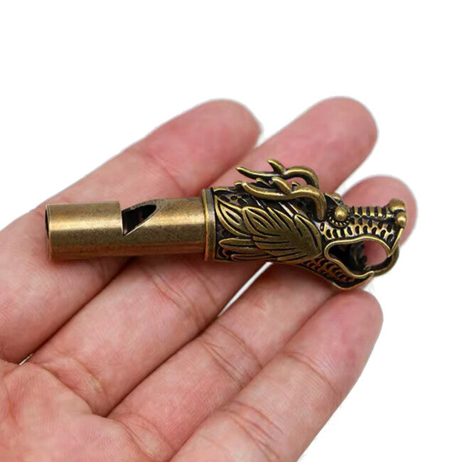 WARAGOD DragonHorn Χάλκινο Vintage Σφύριγμα με Δράκο 115 dB