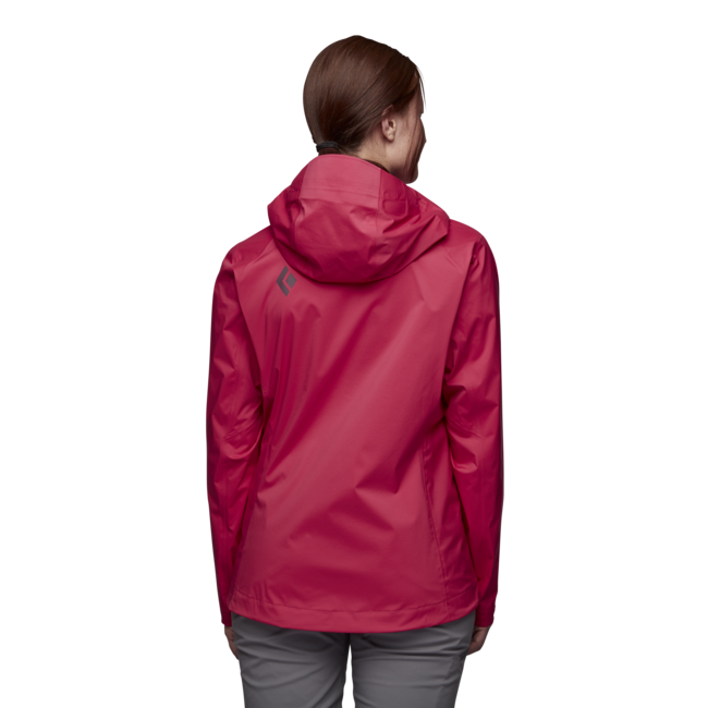 Black Diamond Stormline Stretch Rain Shell αδιάβροχο μπουφάν γυναικείο, pomegranate