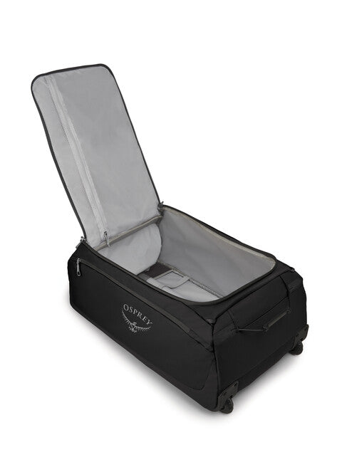 OSPREY DAYLITE WHLD DUFFEL τσάντα ταξιδίου με ρόδες 85, μαύρη