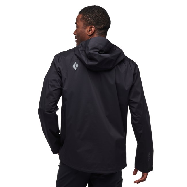 Black Diamond Stormline Stretch Anorak Αδιάβροχο Μπουφάν ανδρικό, μαύρο