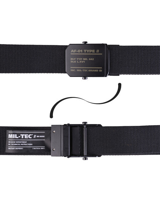 Mil-Tec AF-01 Ζώνη 40mm, Μαύρο