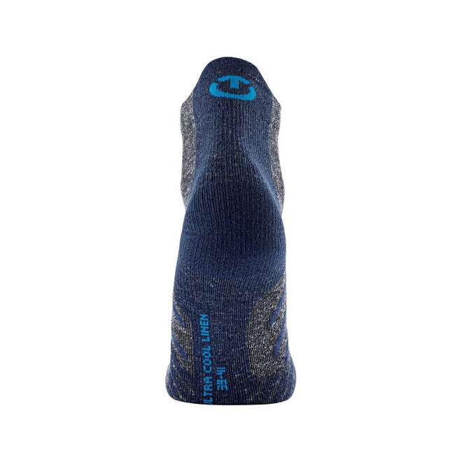 Therm-ic Ankle Socks, Grey/Navy Blue