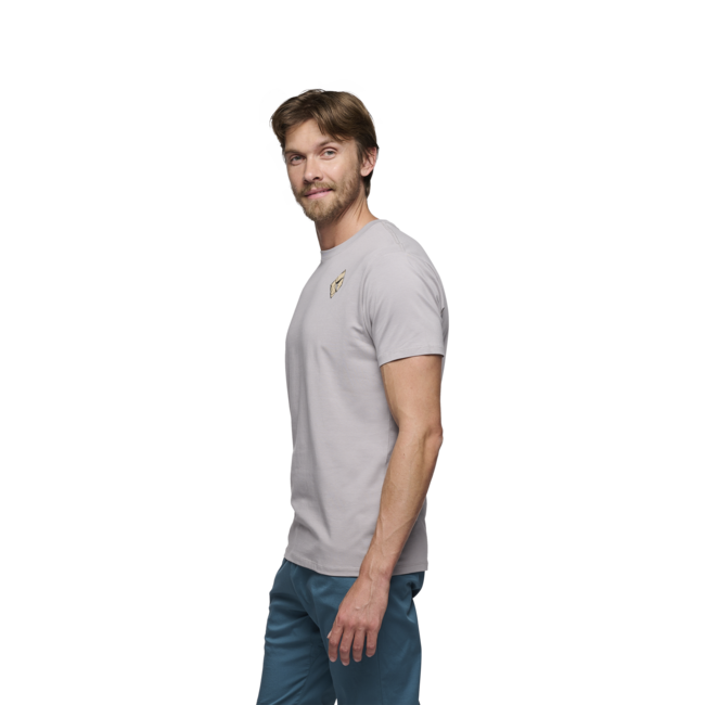 Black Diamond Mono Pocket Μπλουζάκι Ανδρικό με Κοντό Μανίκι, Γκρι