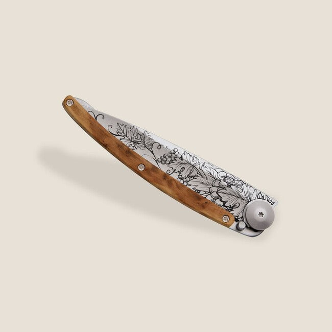 Deejo Tattoo Wood Grand Cru Μαχαίρι Πτυσσόμενο