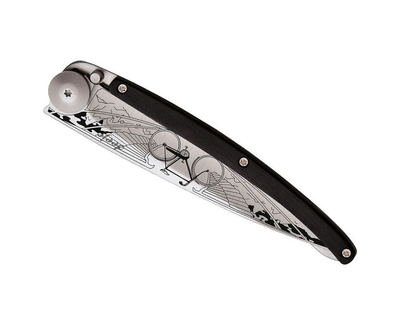 Deejo Tattoo Μαχαίρι Χειρός Ebony Wood Bicycle