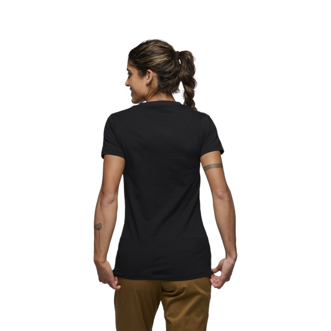 Black Diamond Heritage Wordmark μπλουζάκι γυναικείο με κοντό μανίκι, μαύρο