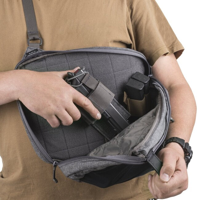 Helikon-Tex EDC Sling Σακίδιο Πλάτης, Melange Black-Grey