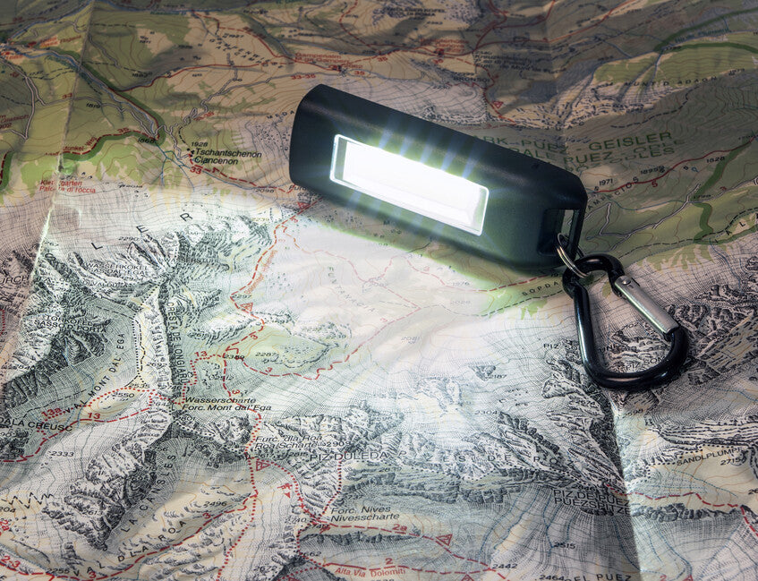 BasicNature USB LED κλειδοθήκη φακός, μαύρο