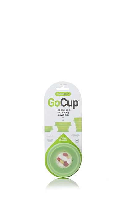 Humangear Go Cup Πτυσσόμενο Κύπελλο Ταξιδίου Υγιεινικό Συσκευάσιμο GoCup, Πράσινο, 118 ml