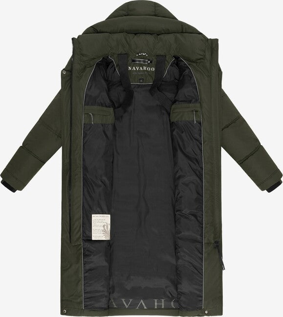 Navahoo Women's Winter Jacket ENGELSFEDER XIV, Dark Olive