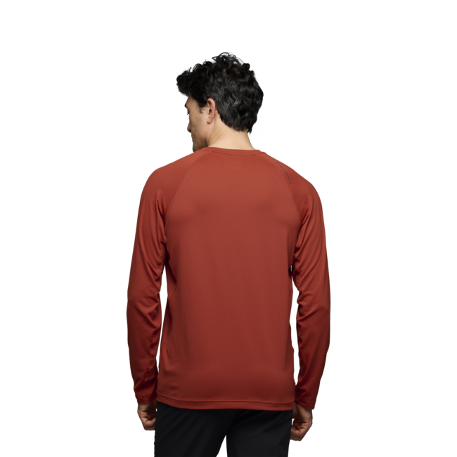 Black Diamond Alpenglow Crew Μπλουζάκι ανδρικό με μακρύ μανίκι, burnt sienna