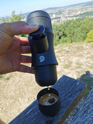 Origin Outdoors Mini-Espresso To-Go, μαύρο