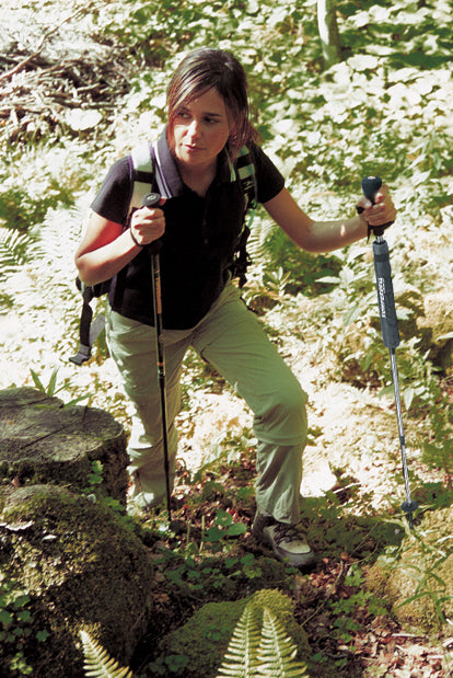 EuroSchirm Komperdell Συνδυασμένο Ραβδί Trekking με Ομπρέλα, Μαύρο