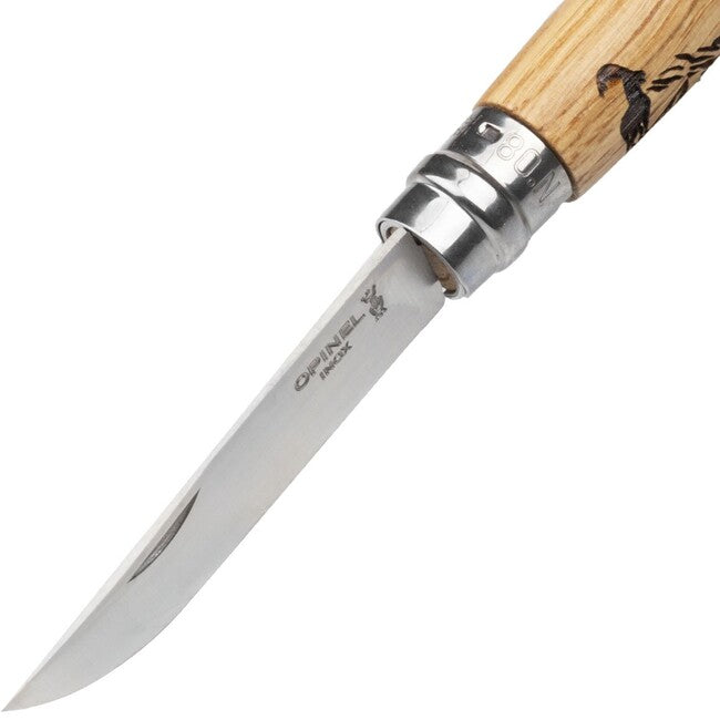 Opinel VRI N°08 Inox Σουγιάς Αναδιπλούμενος με Μοτίβο Αγριοκατσίκας Animalia 2019