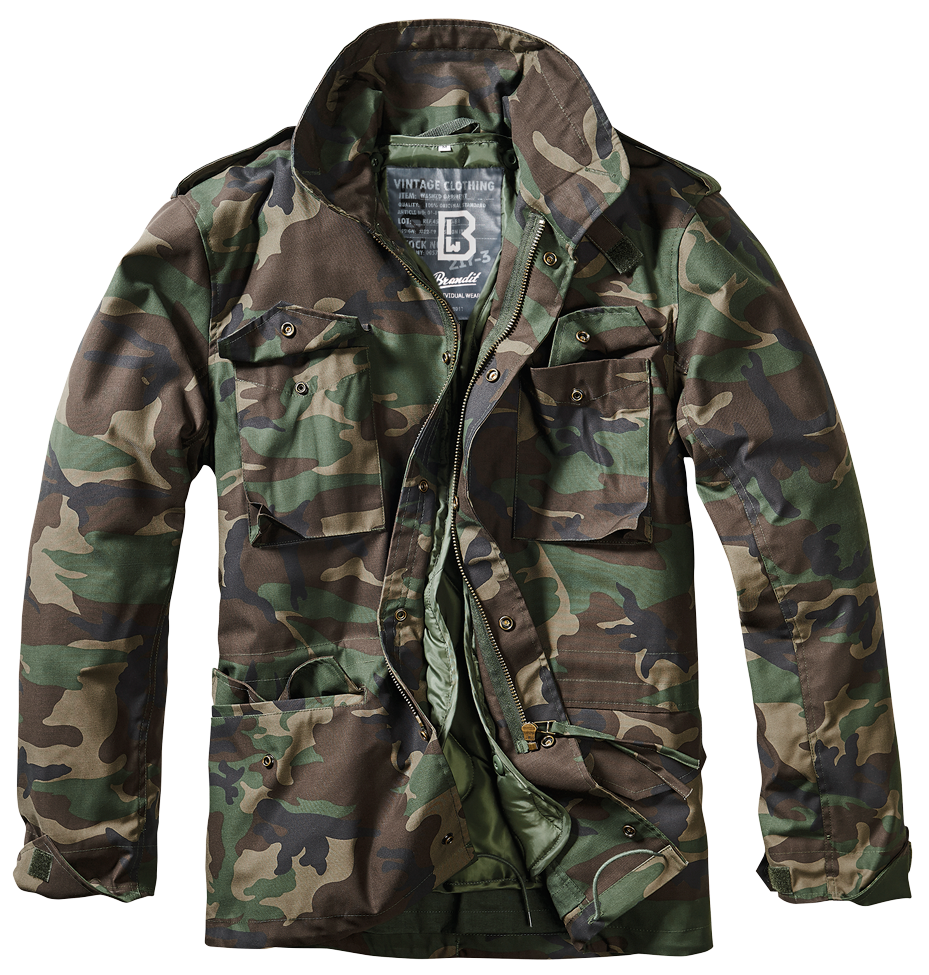 Brandit M65 Classic prechodná bunda, Woodland