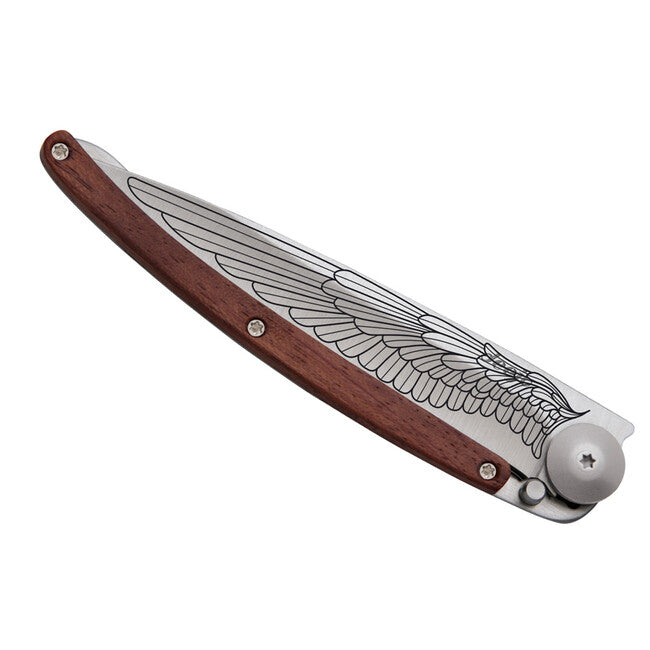 Deejo Tattoo Wing Πτυσσόμενο μαχαίρι coralwood