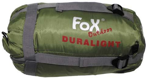 Fox Duralight Υπνόσακος Ελαφρύς +2°C / +18°C, λαδί-μαύρο