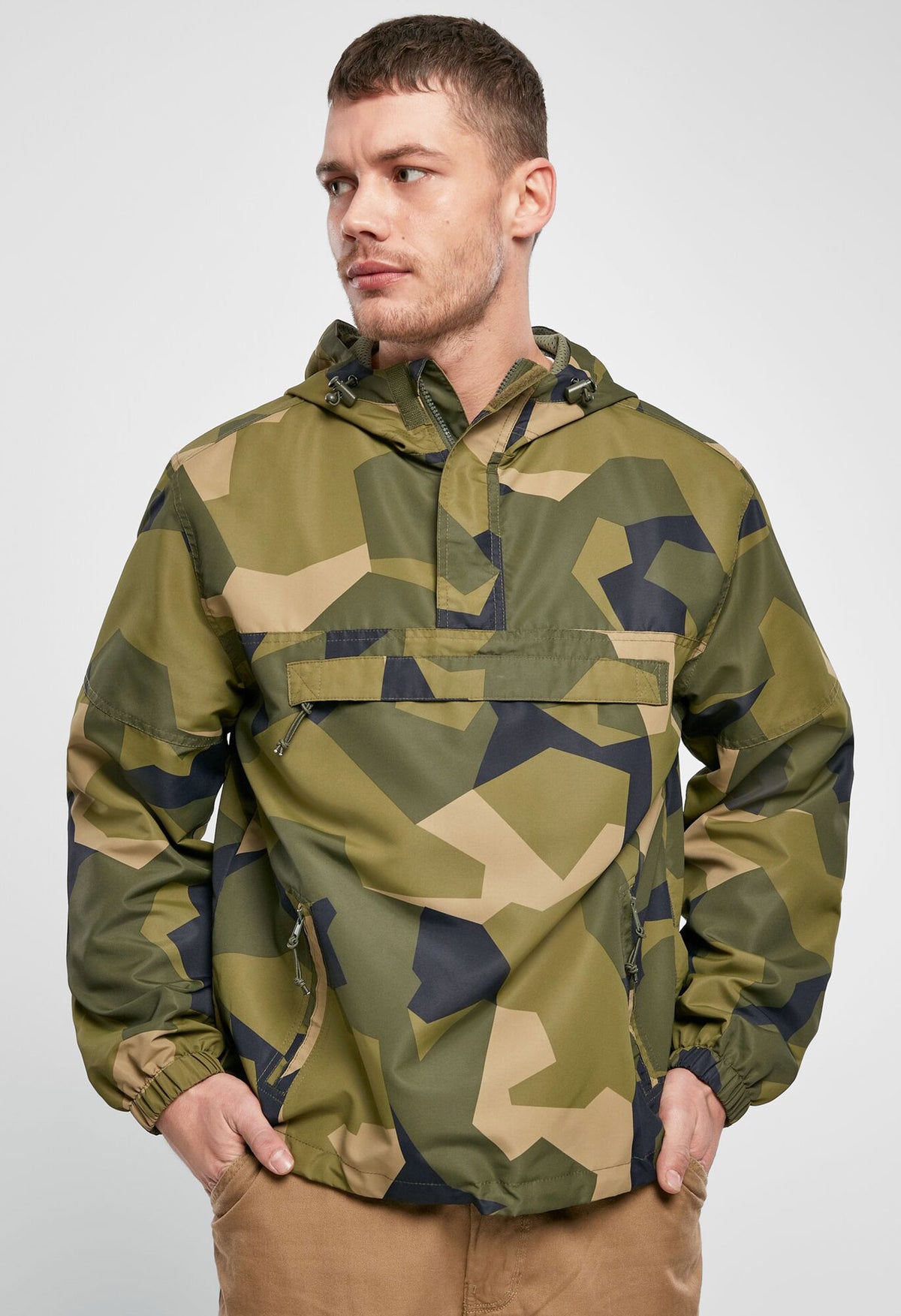Brandit Summer Windbreaker bunda swedish camo, M90