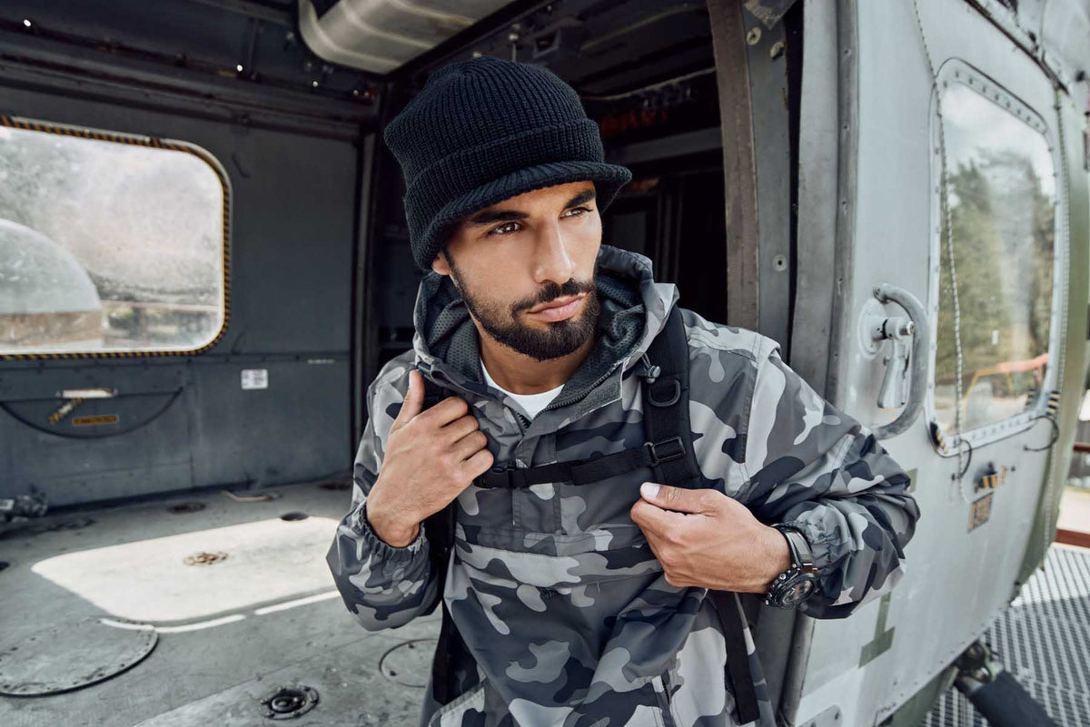 Brandit Summer Windbreaker bunda, sivá camo
