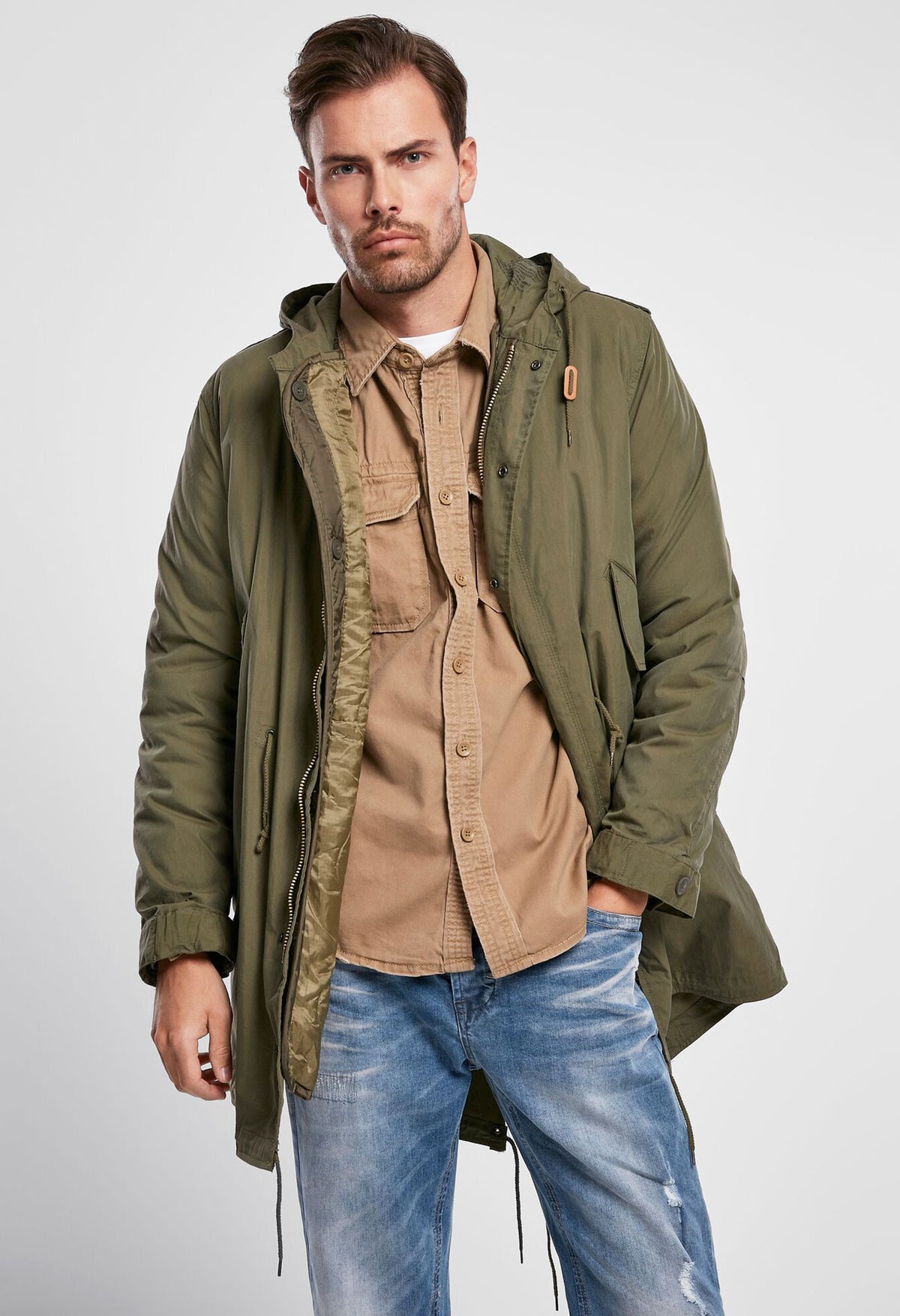 Brandit M51 US parka, olivová