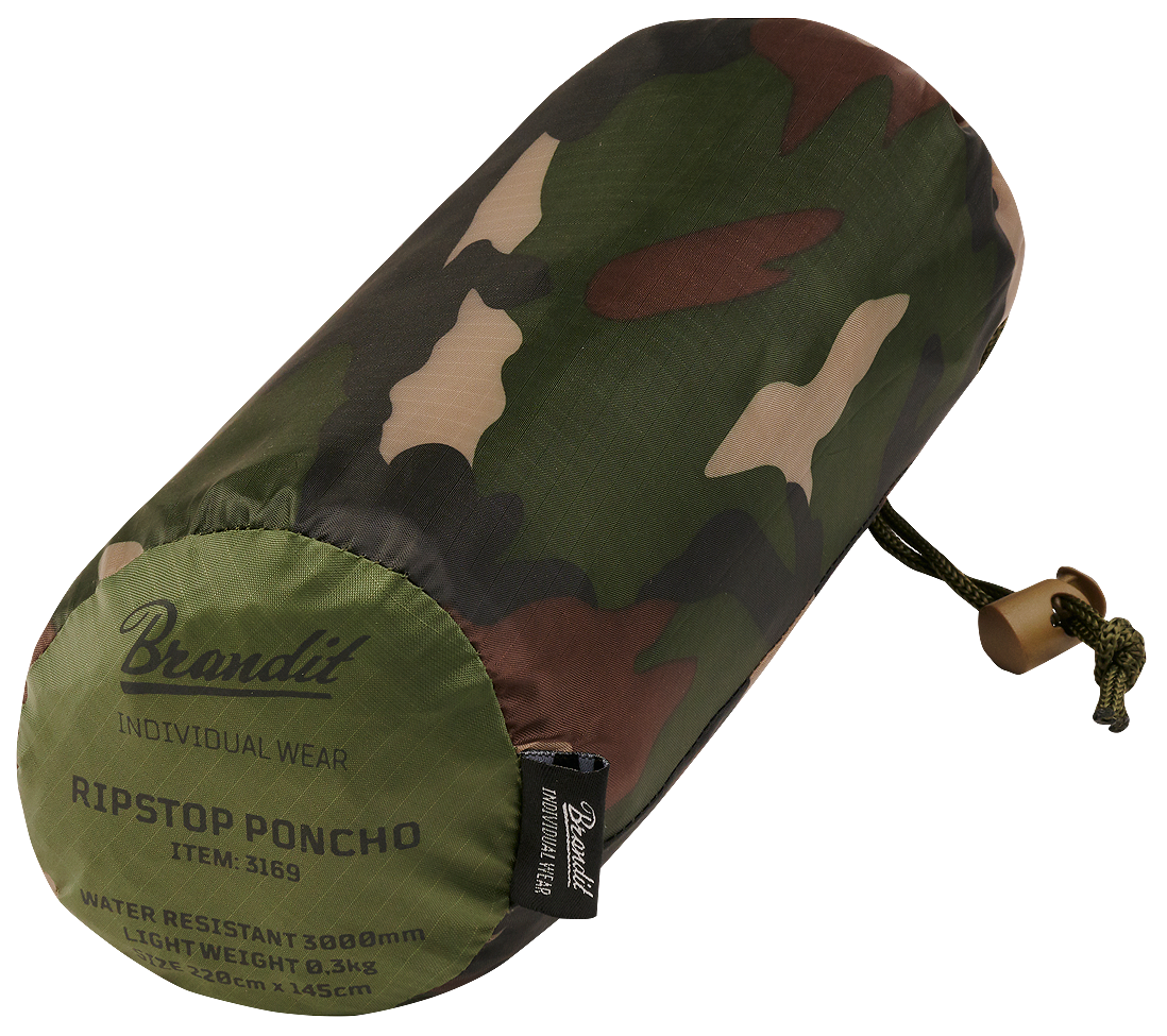 Brandit Ripstop pončo, woodland