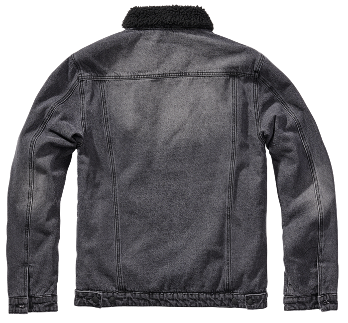 Brandit Sherpa denim jakna s krznom, črna