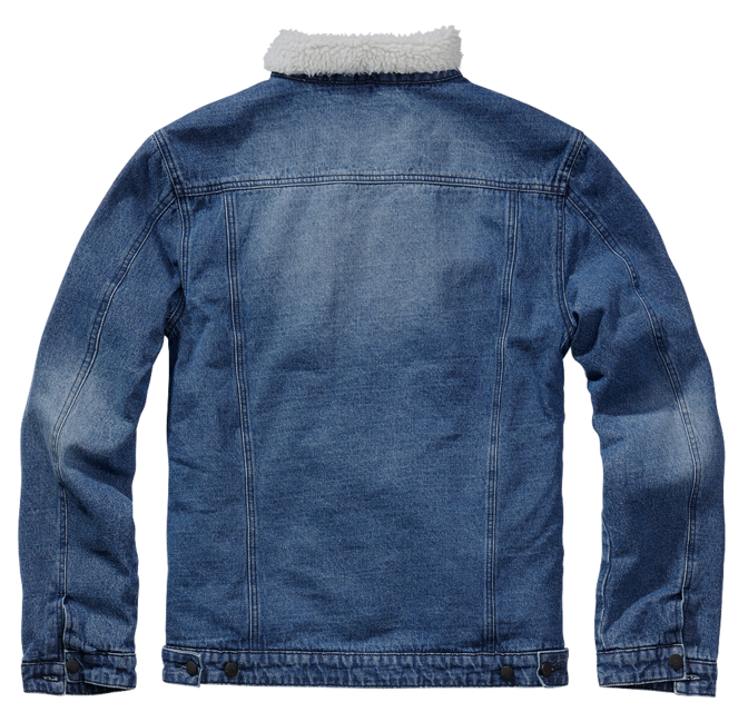 Brandit Sherpa denim jakna s krznom, modra