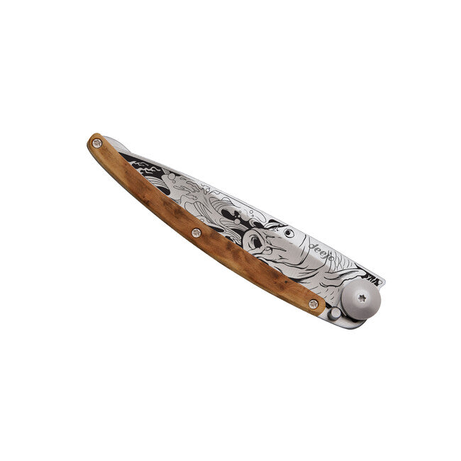 Deejo Tattoo Μαχαίρι Αναδιπλούμενο wood Carp