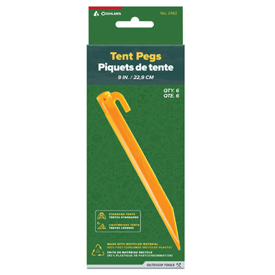 Coghlans Καρφιά Σκηνής ABS 22 cm, 6 Τεμάχια σε Blister