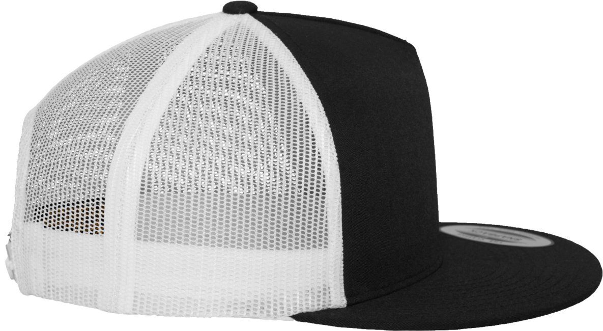 Brandit Classic Trucker 2-Tone σκούφος με ίσιο γείσο, μαύρο-λευκό