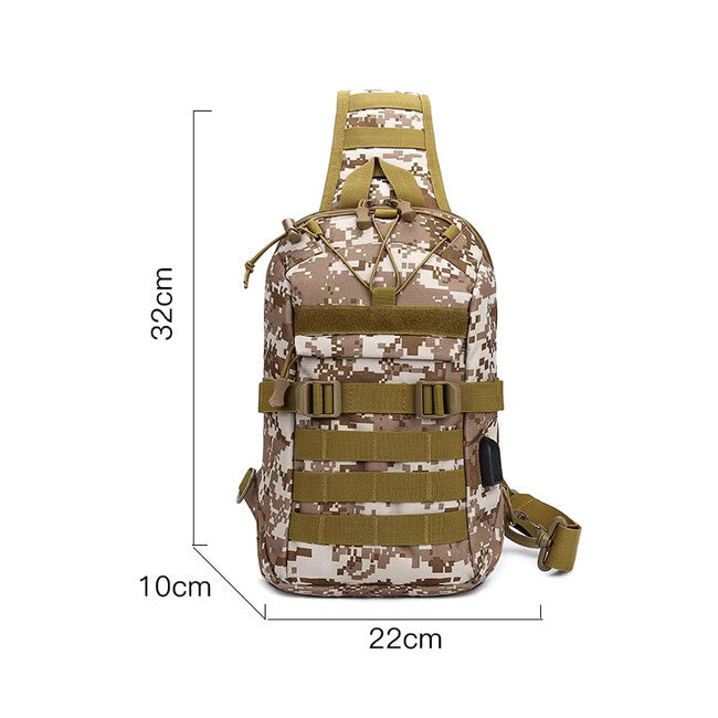 DRAGOWA TACTICAL Oscar Σακίδιο Πλάτης Μονής Τσέπης, Μαύρο