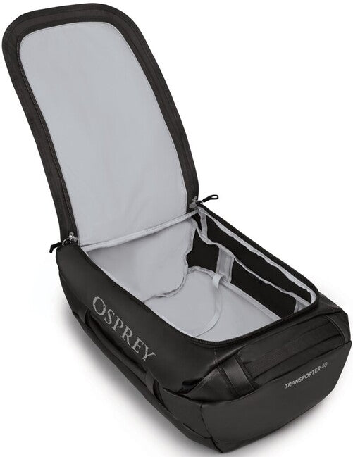 OSPREY TRANSPORTER 40 τσάντα ταξιδίου, μαύρη