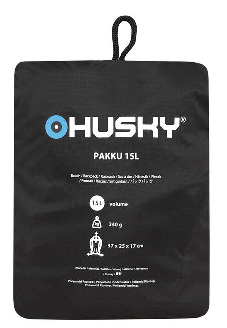 HUSKY Σακίδιο πλάτης Pakku 15L, μαύρο